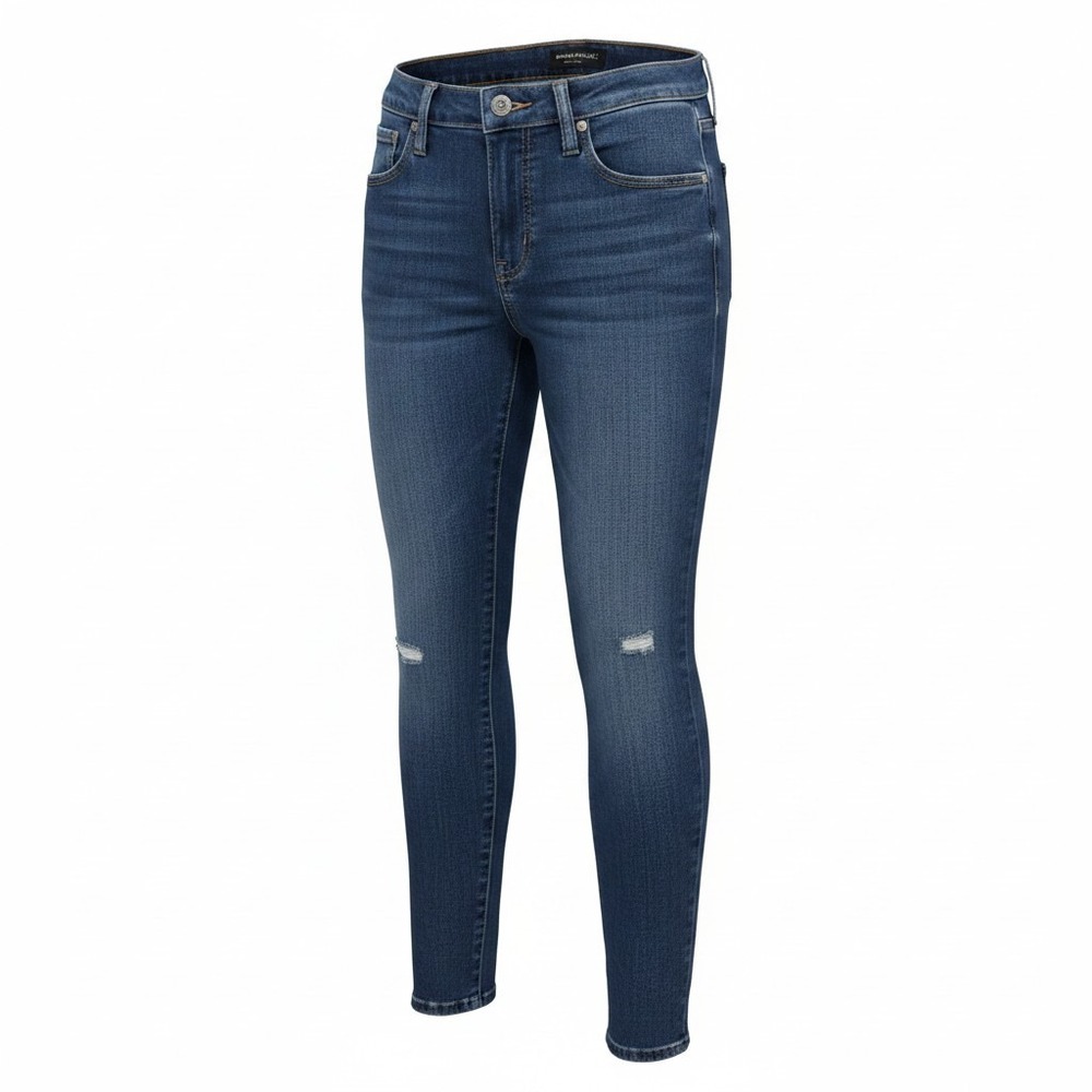 Banana‎ Republic Skinny Jeans Womens 25 Blue Good Mid-Rise Raw Hem 425097-00